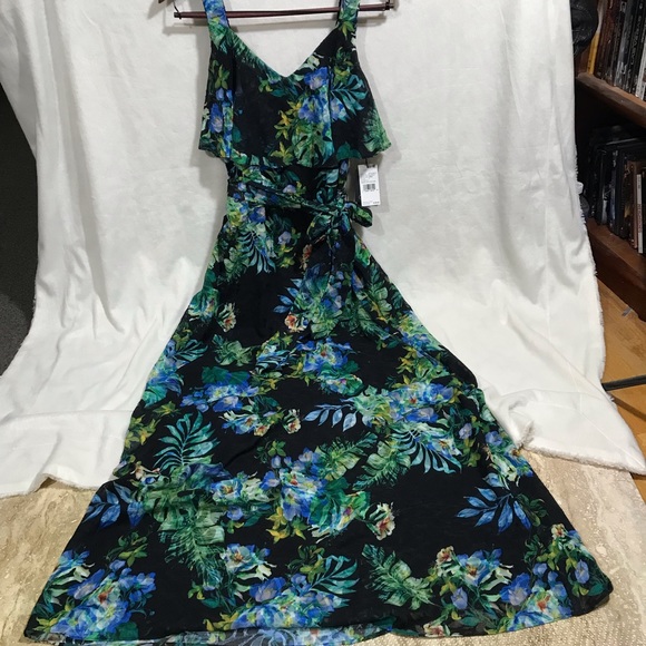 NWT Adrianna Papell Printed Burn Out Maxi Dress - Picture 3 of 8